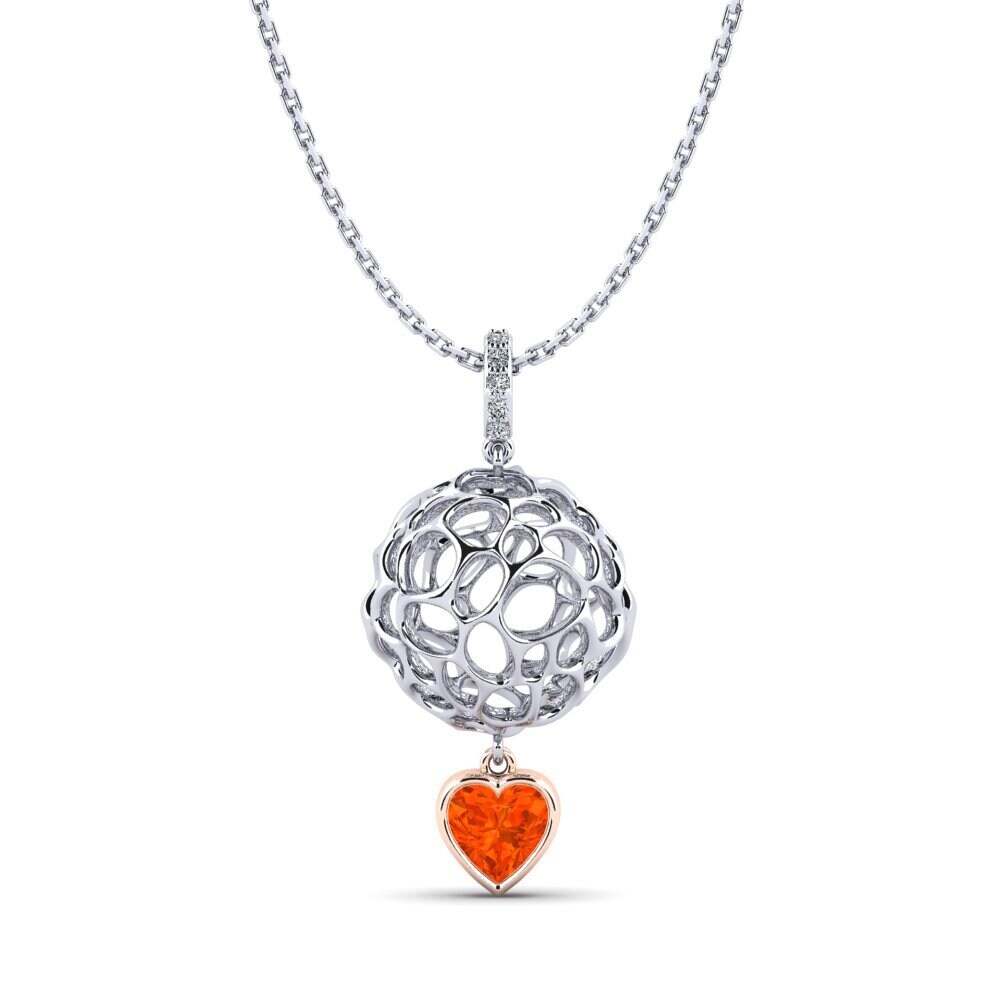 Fire Opal Women's Pendant Accroc