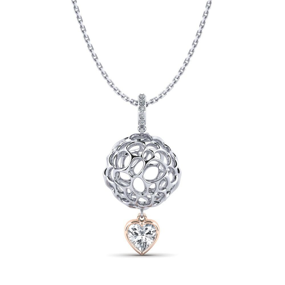 Circón Blanco Colgante de Mujer Accroc