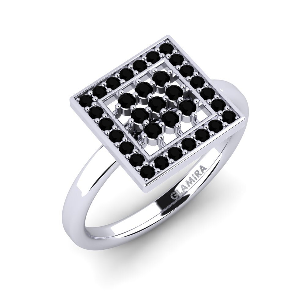 Black Diamond Engagement Ring Achernar