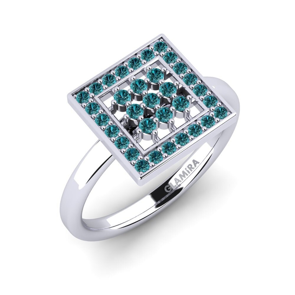 Blue Diamond Engagement Ring Achernar