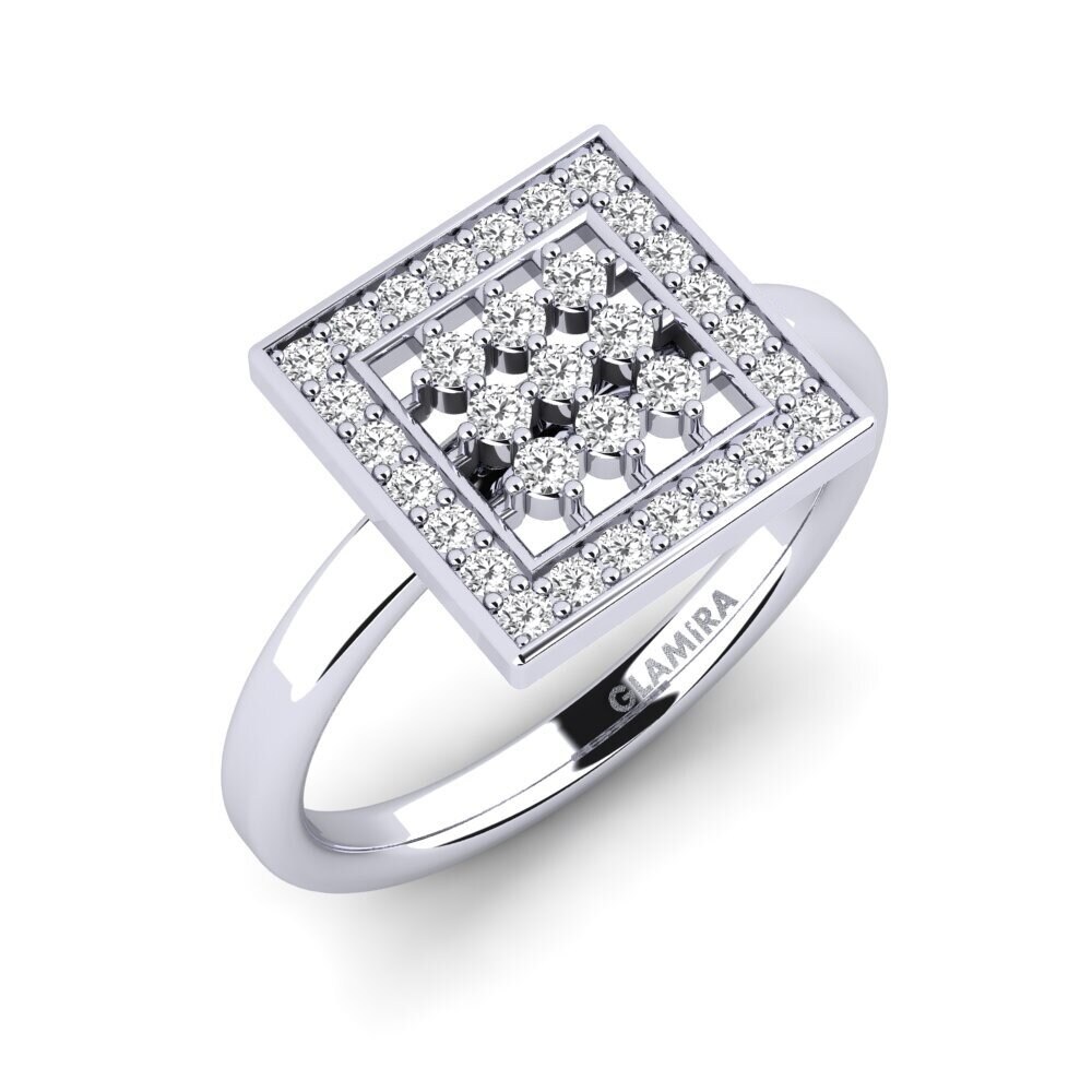 White sapphire Engagement Ring Achernar