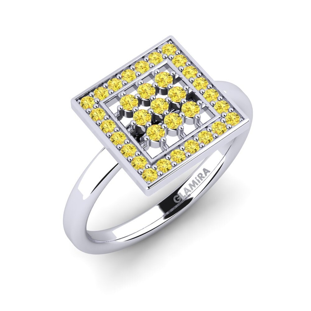 Yellow Sapphire Engagement Ring Achernar