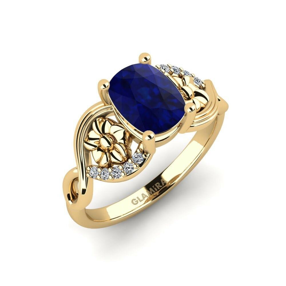 Saphir Bague de fiançailles Acrog - Cushion
