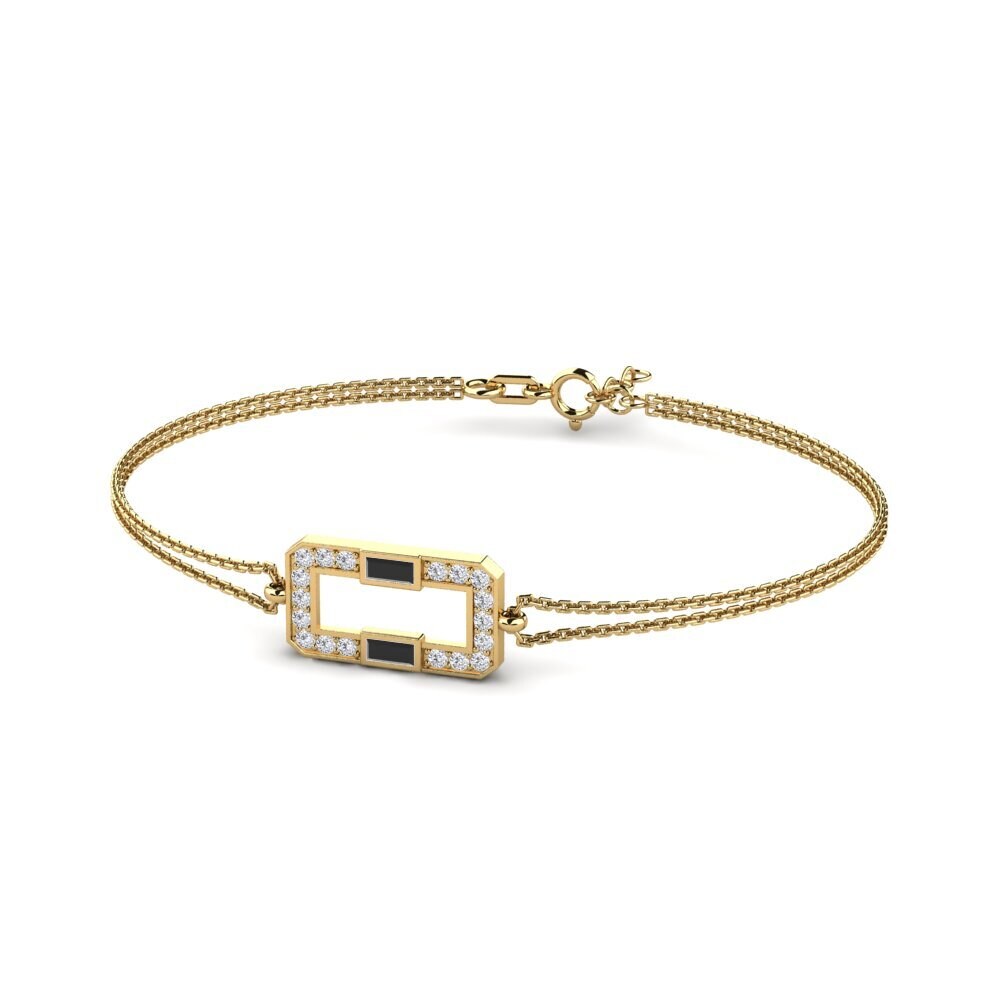 Baguette Zafiro negro Pulsera de Mujer Activiste
