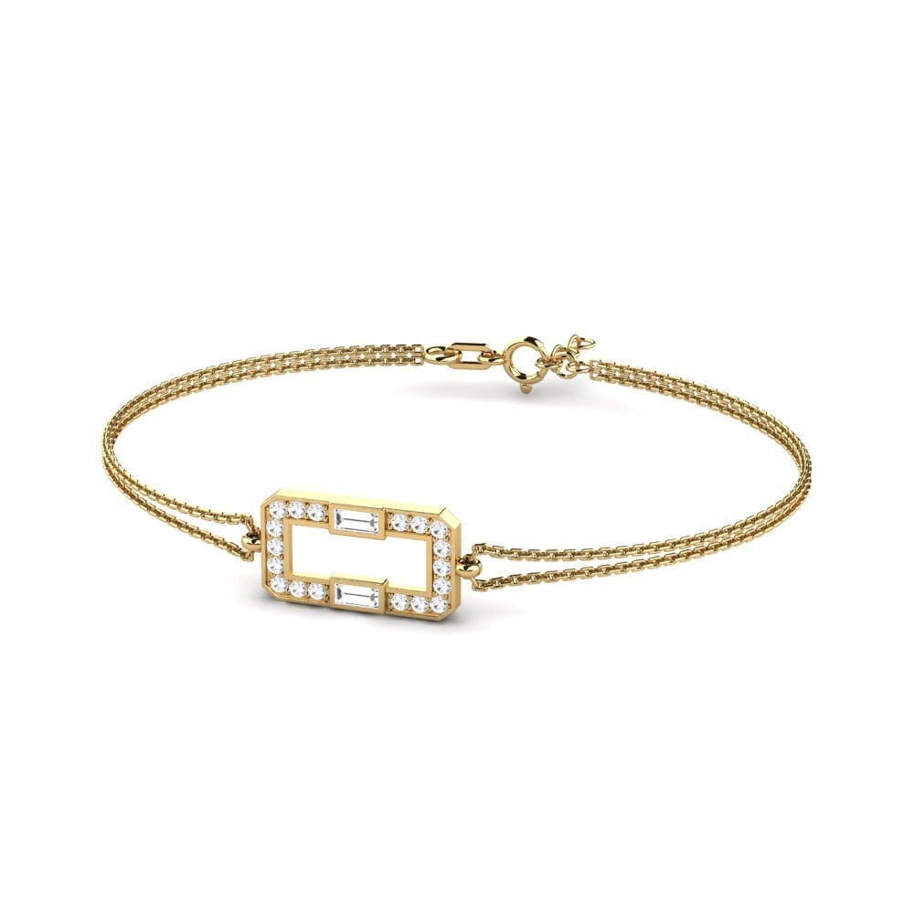 Baguette Zafiro blanco Pulsera de Mujer Activiste