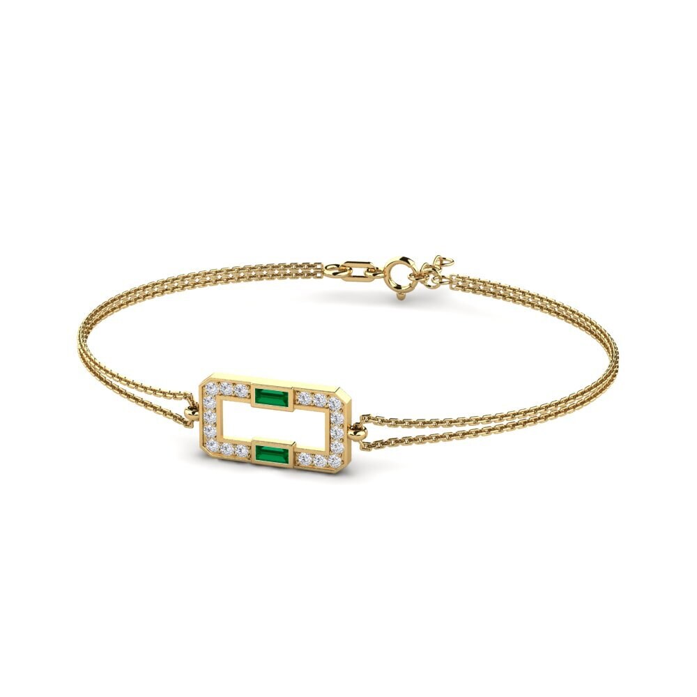 Baguette Circonita Verde Pulsera de Mujer Activiste