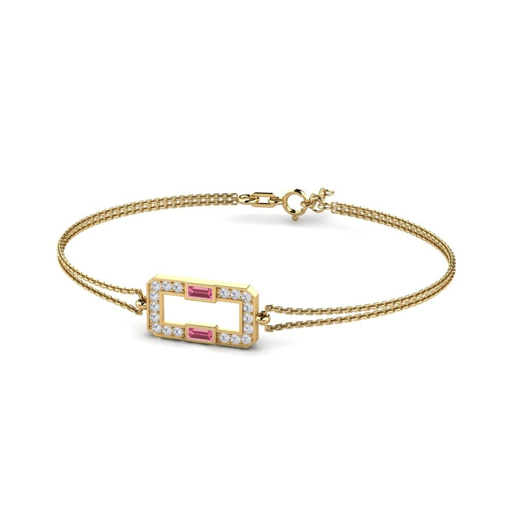 Baguette Zafiro Rosado Pulsera de Mujer Activiste