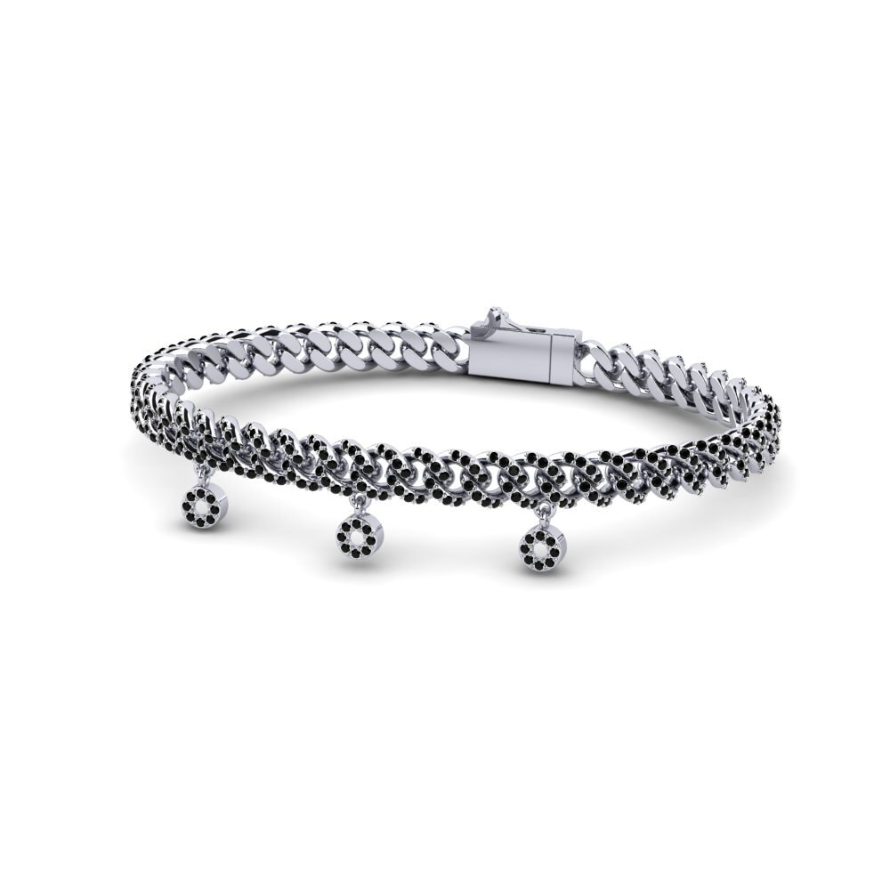 Ónix Negro Pulsera de Mujer Adably