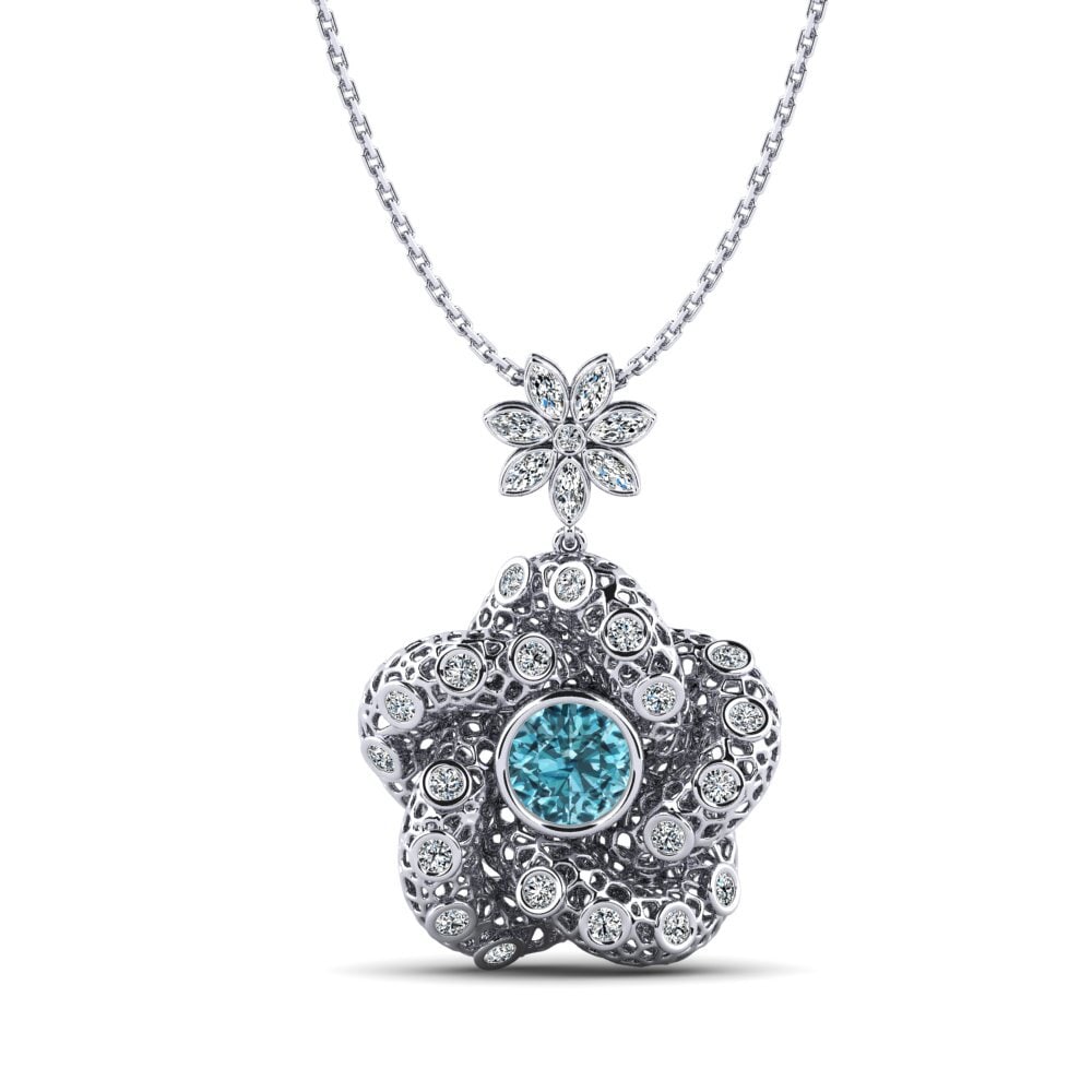 Blue Zircon Women's Pendant Adane