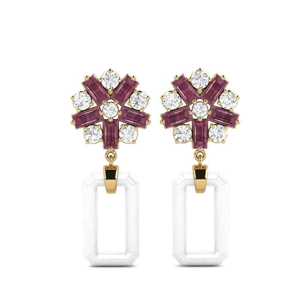 Rhodolite Garnet Women's Earring Addario