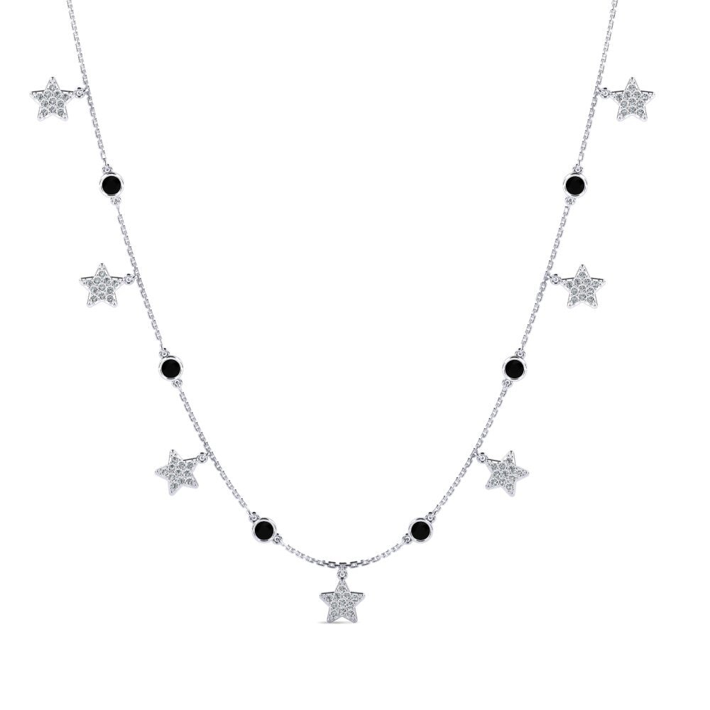 Black Sapphire Women's Necklace Adeben