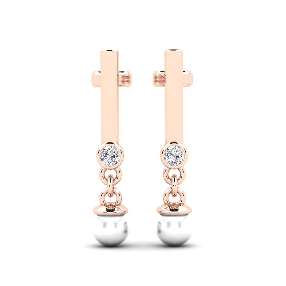 14ct Rose Gold Lab Grown Diamond Women's Earring Adelina