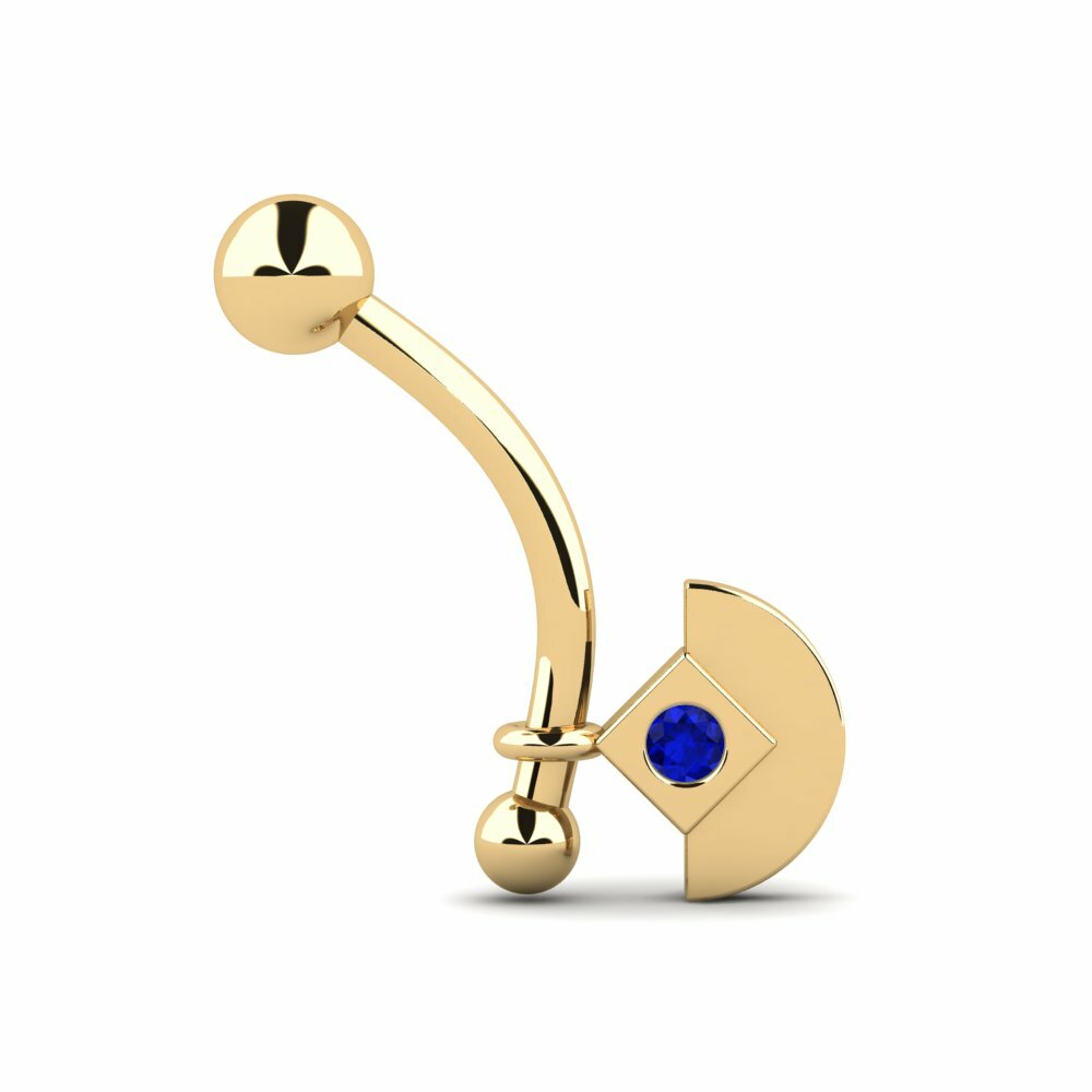 Zafiro Piercing de oreja Adeliza
