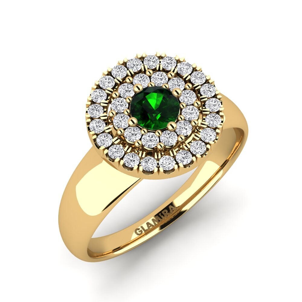Green Tourmaline Engagement Ring Adell