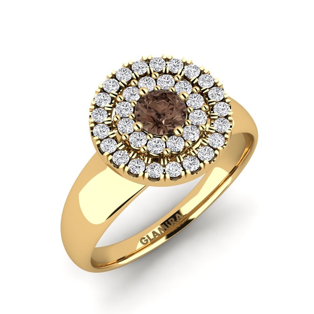 Smoky Quartz Engagement Ring Adell