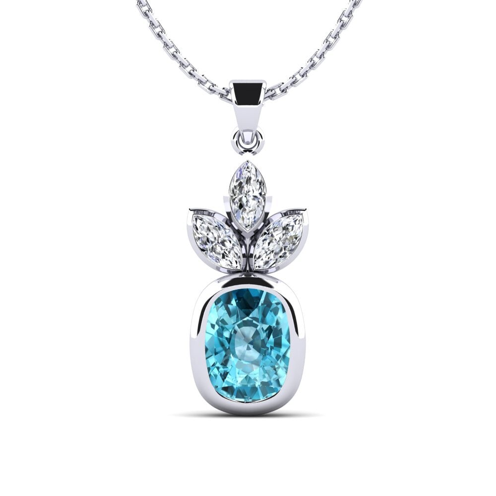 Blue Zircon Women's Pendant Adelyta