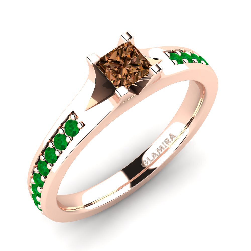 14ct Rose Gold Engagement Ring Adira 0.27 crt