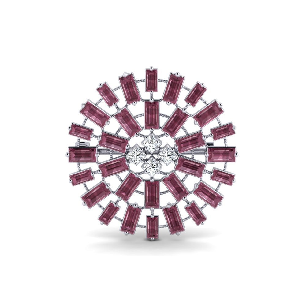Rhodolite Garnet Brooch Adobe