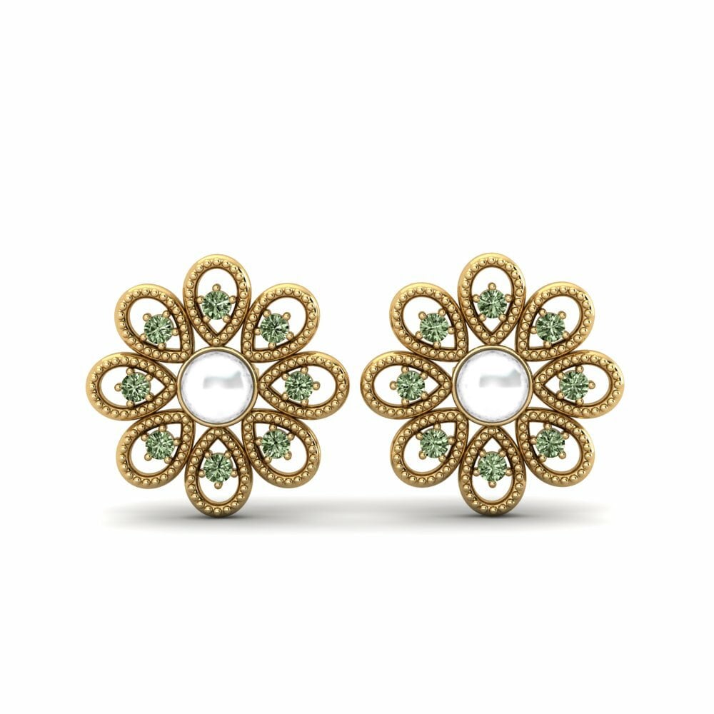 Green Diamond Women's Earring Adol