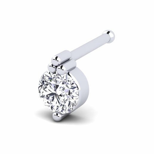 Piercing Nariz Adoucir Oro Blanco 585 & Diamante