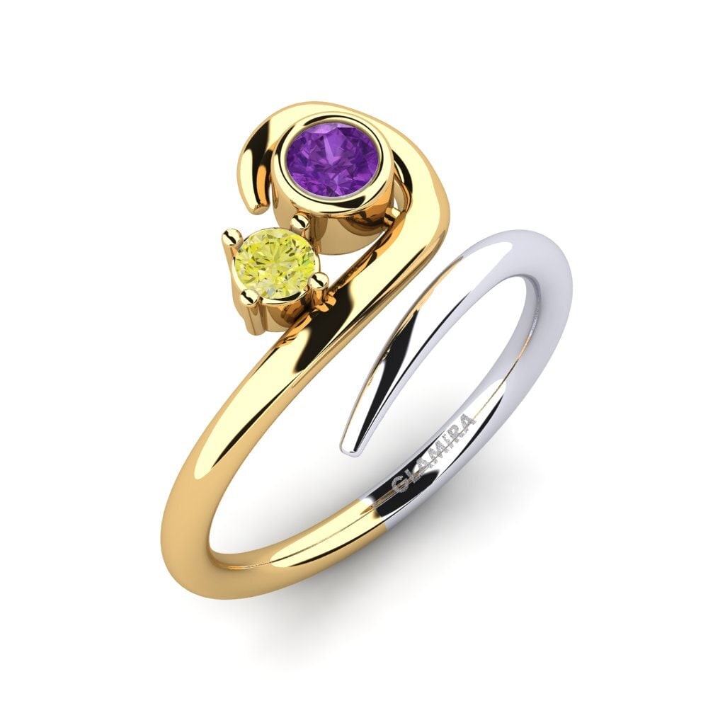 14ct Yellow & White Gold Ring Adsila