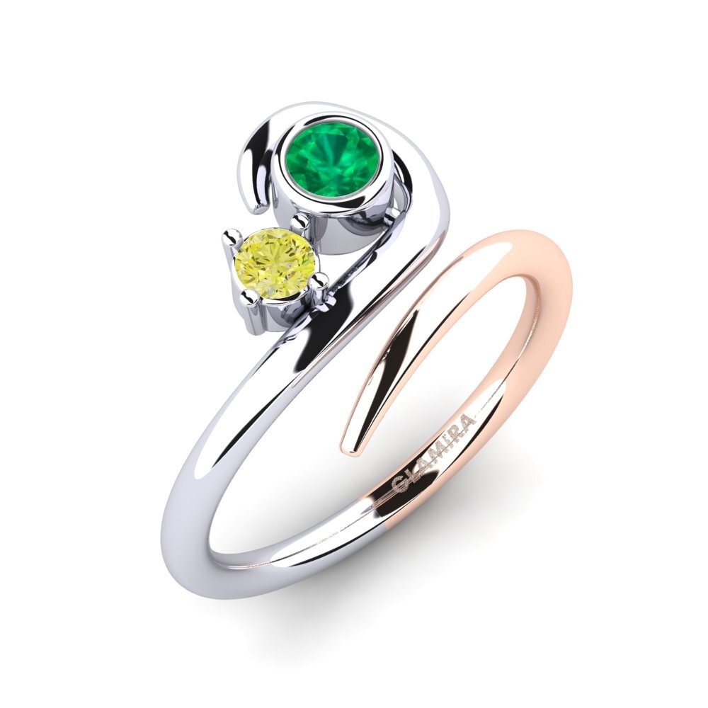 14ct White / Rose Gold Ring Adsila