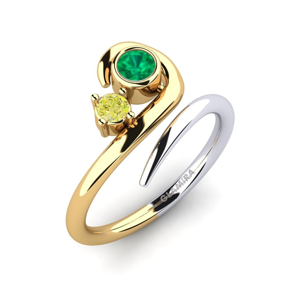 14ct Yellow / White Gold Ring Adsila
