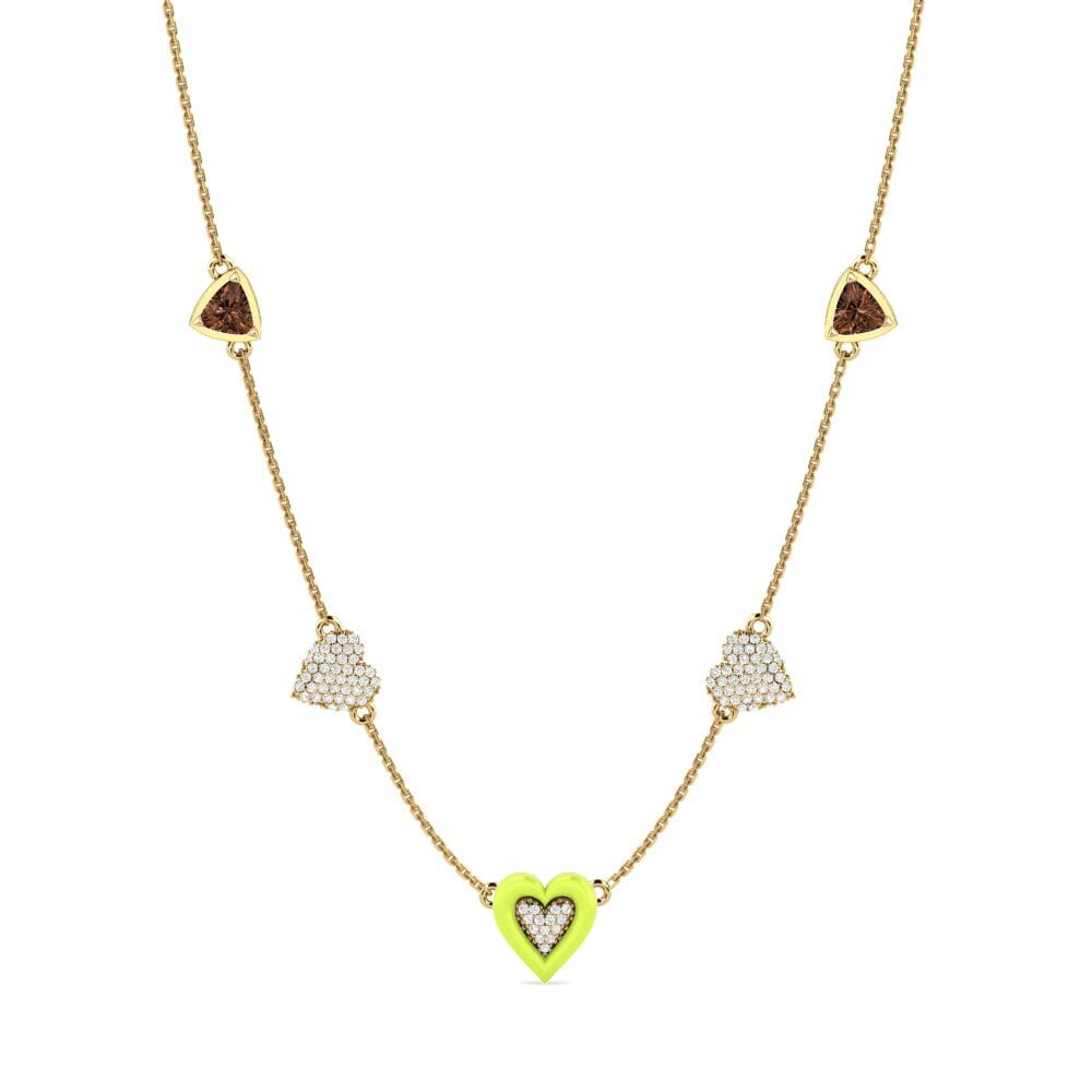 Diamante café Collar de Mujer Advance