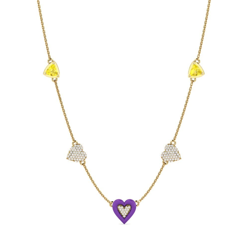 Yellow Sapphire Women's Necklace Advance