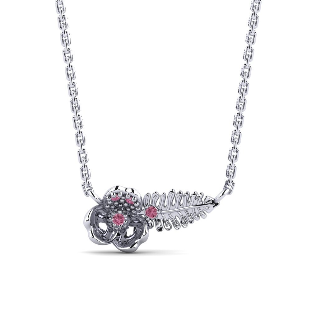 950 Platinum Rhodolite Garnet Women's Necklace Advocacy