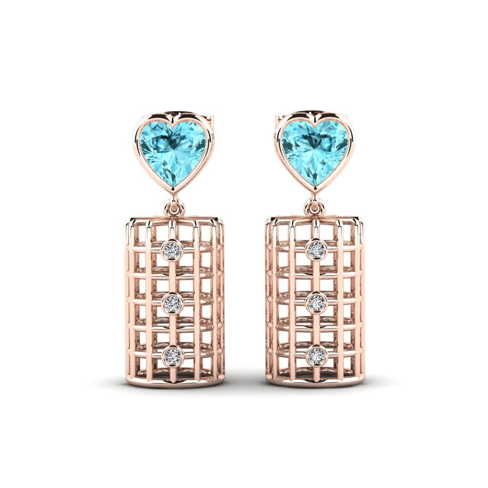 Blue Zircon Women's Earring Aehtnuk
