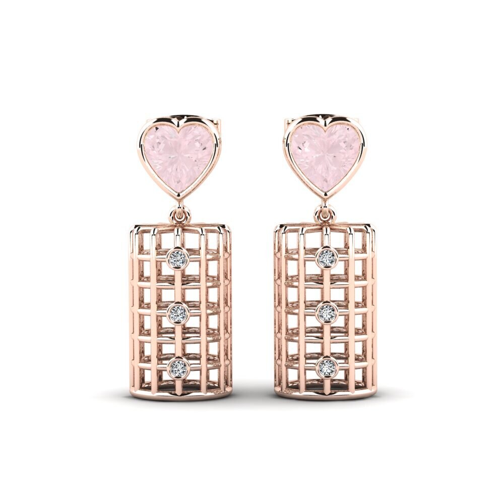 Rose Quartz Women's Earring Aehtnuk