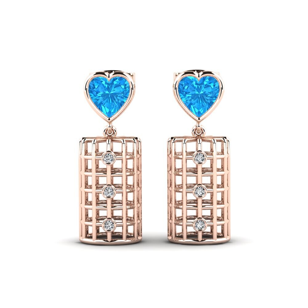 Blue Topaz Women's Earring Aehtnuk