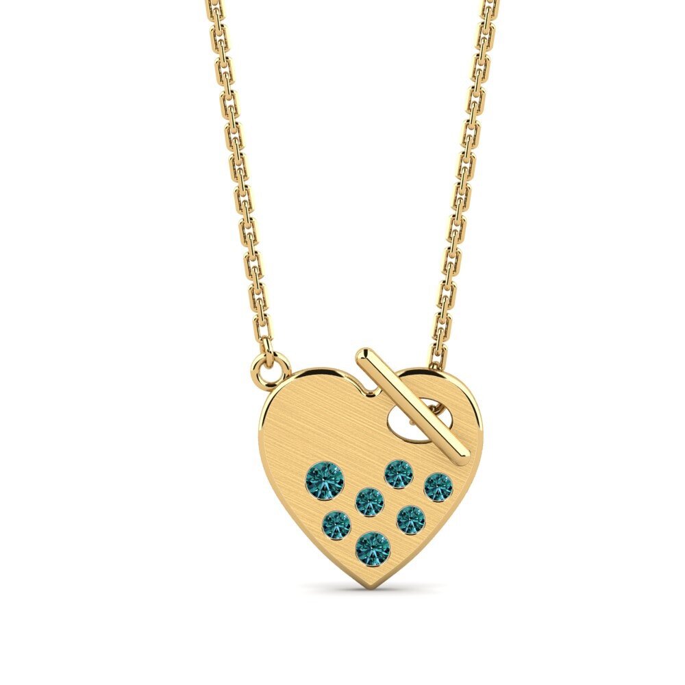 Blue Diamond Women's Necklace Aercaquas