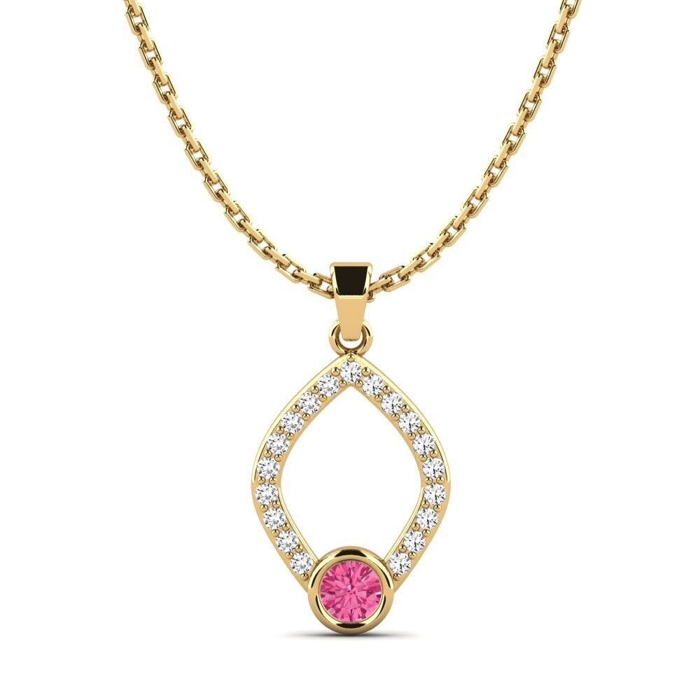 Pink Tourmaline Women's Pendant Affinerie
