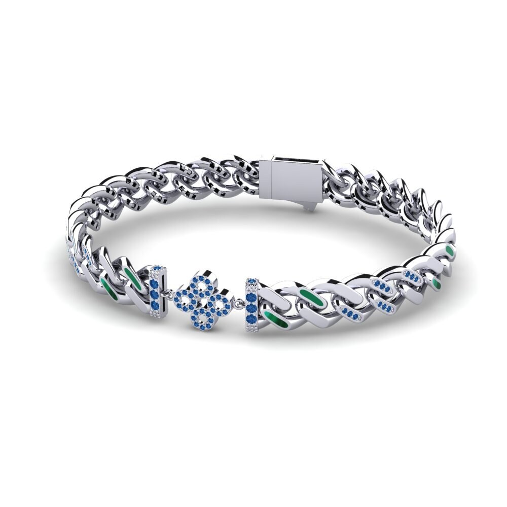 Dark Blue Zirconia Women's Bracelet Affromty