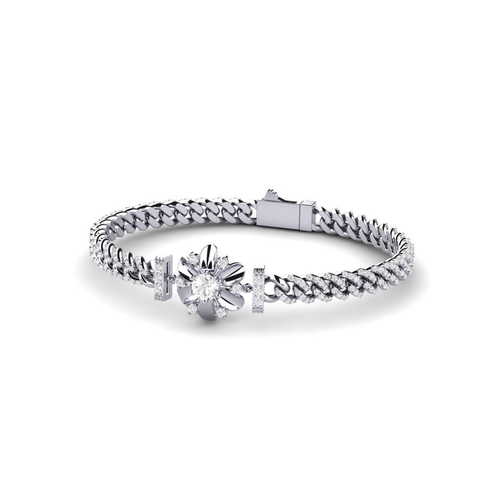 White sapphire Women's Bracelet Afsonpiyo
