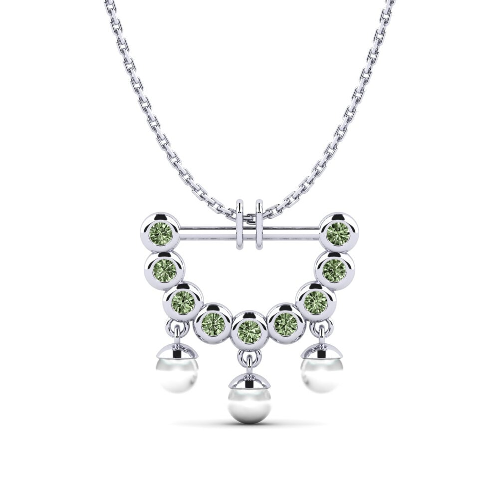 Pendentif pour femme Agalwood Diamant Vert