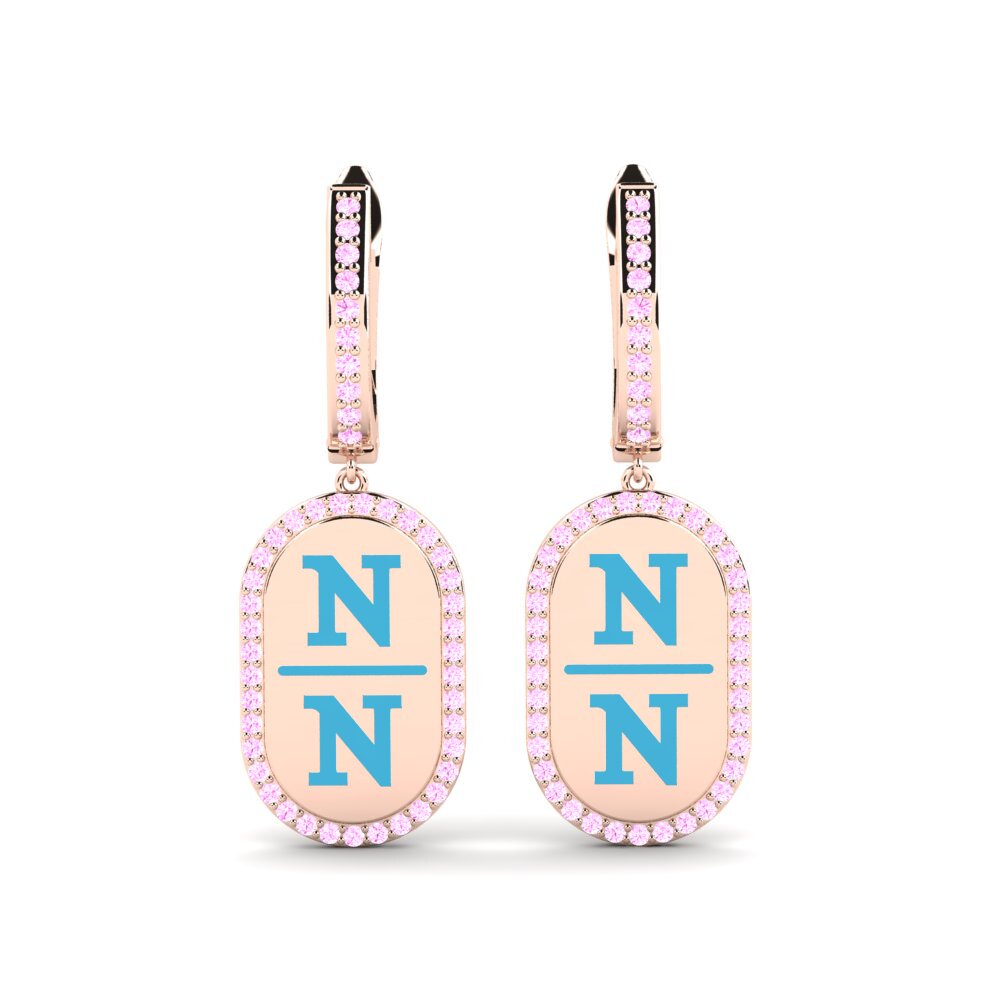 Pink Sapphire Women's Earring Agamy