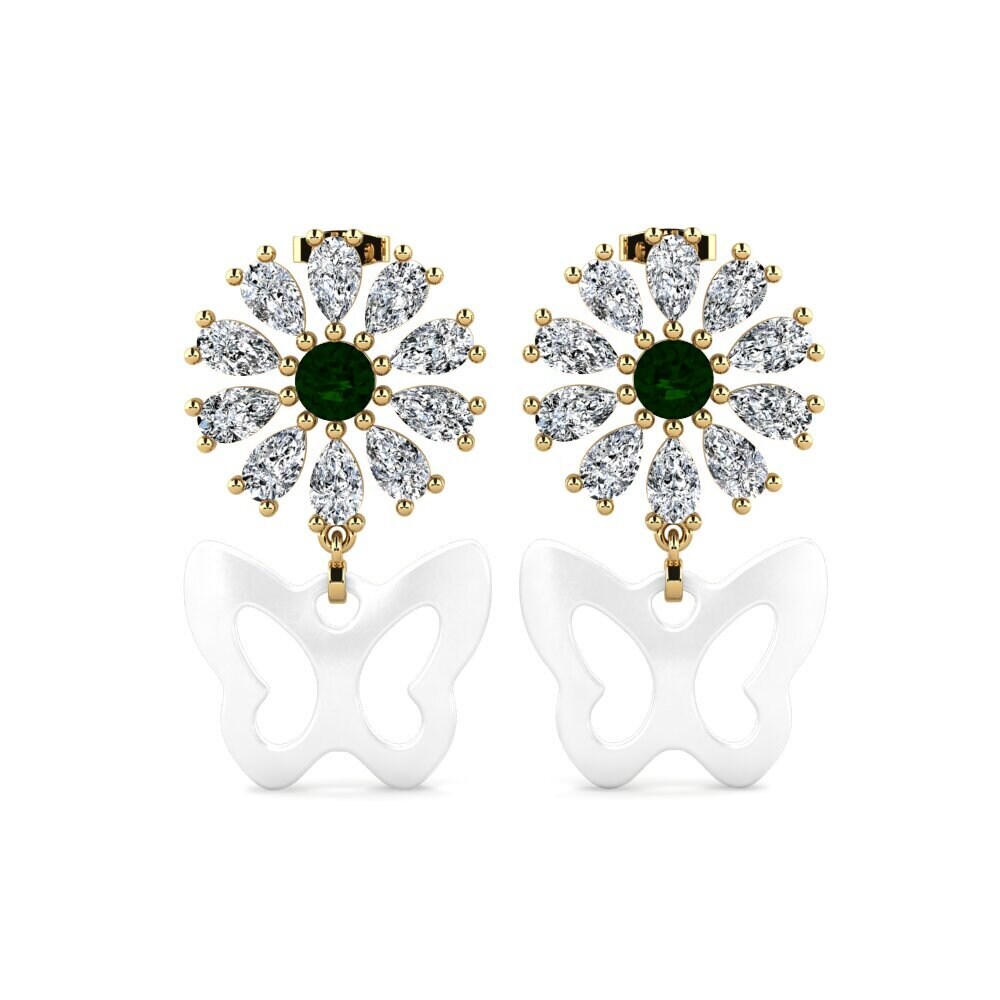 Green Tourmaline Women's Earring Aganju
