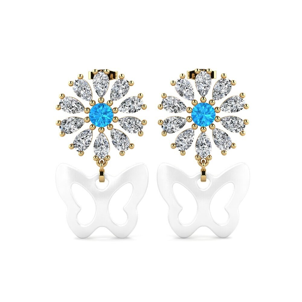Blue Topaz Women's Earring Aganju