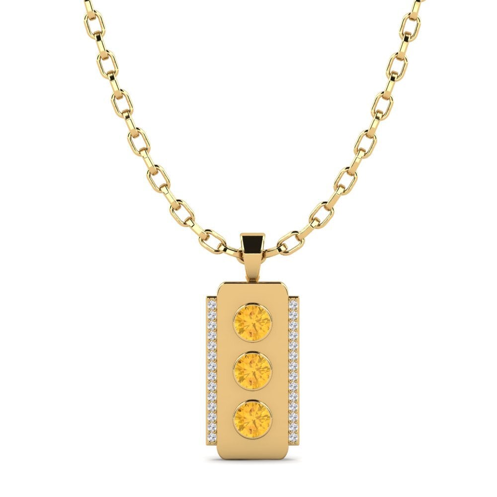 Citrine Men's Pendant Agathe