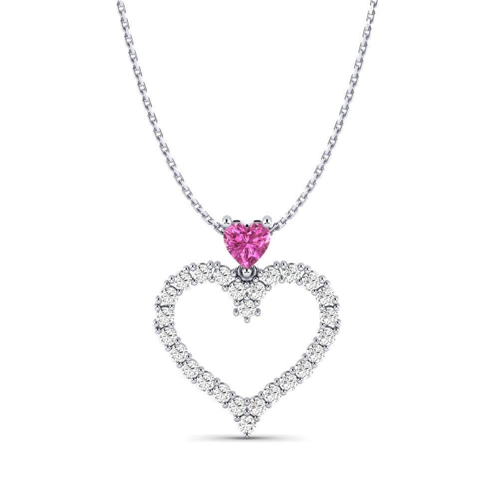 Topacio Rosa Colgante de Mujer Agen