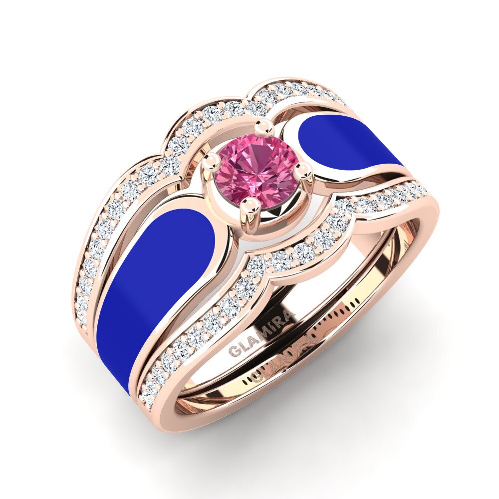 Pink Tourmaline Ring Agend SET