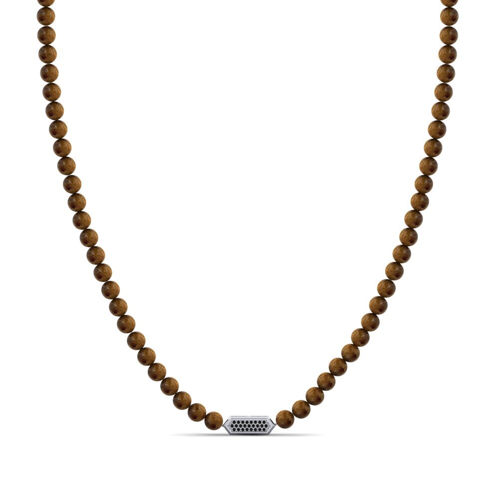 Diamante Negro Collar para hombre Aginoros
