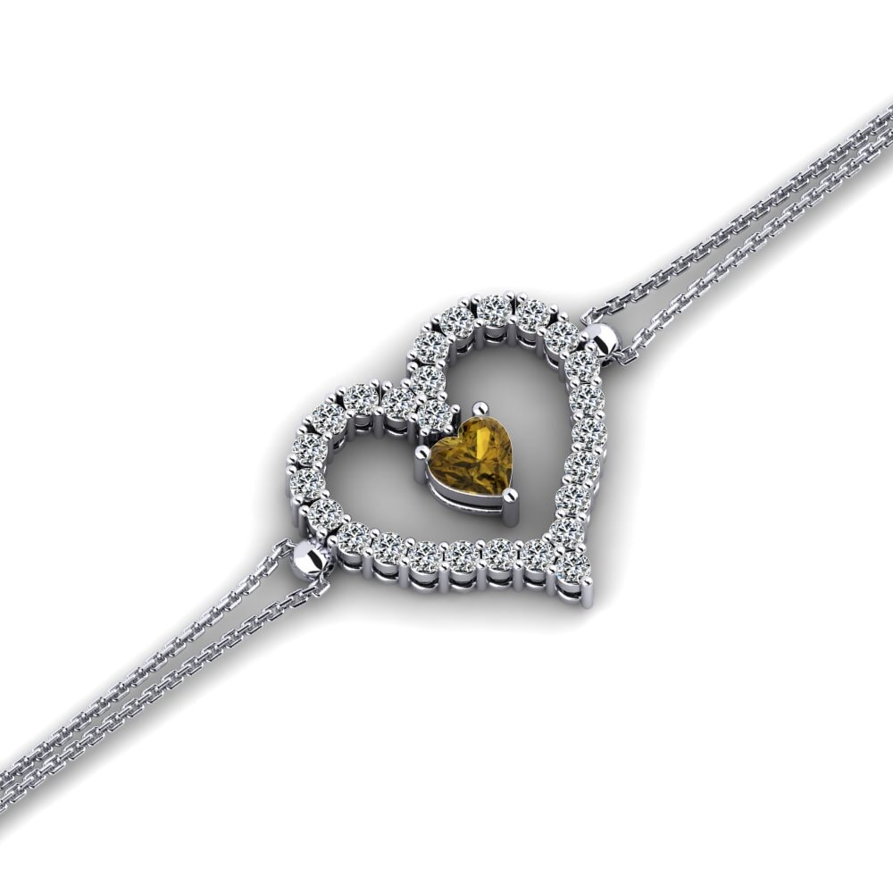 Brown Zircon Women's Bracelet Agneaux