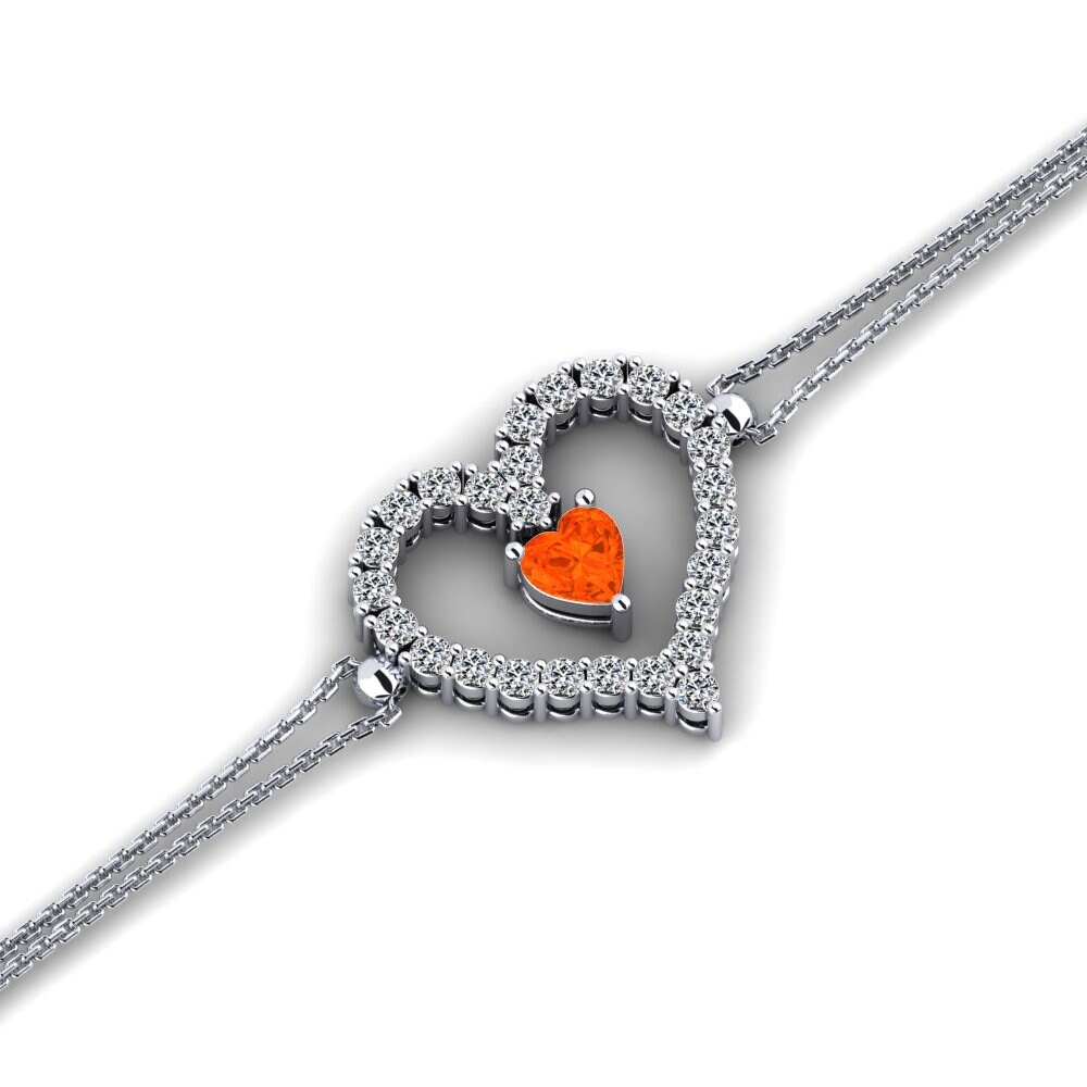 Fire Opal Women's Bracelet Agneaux