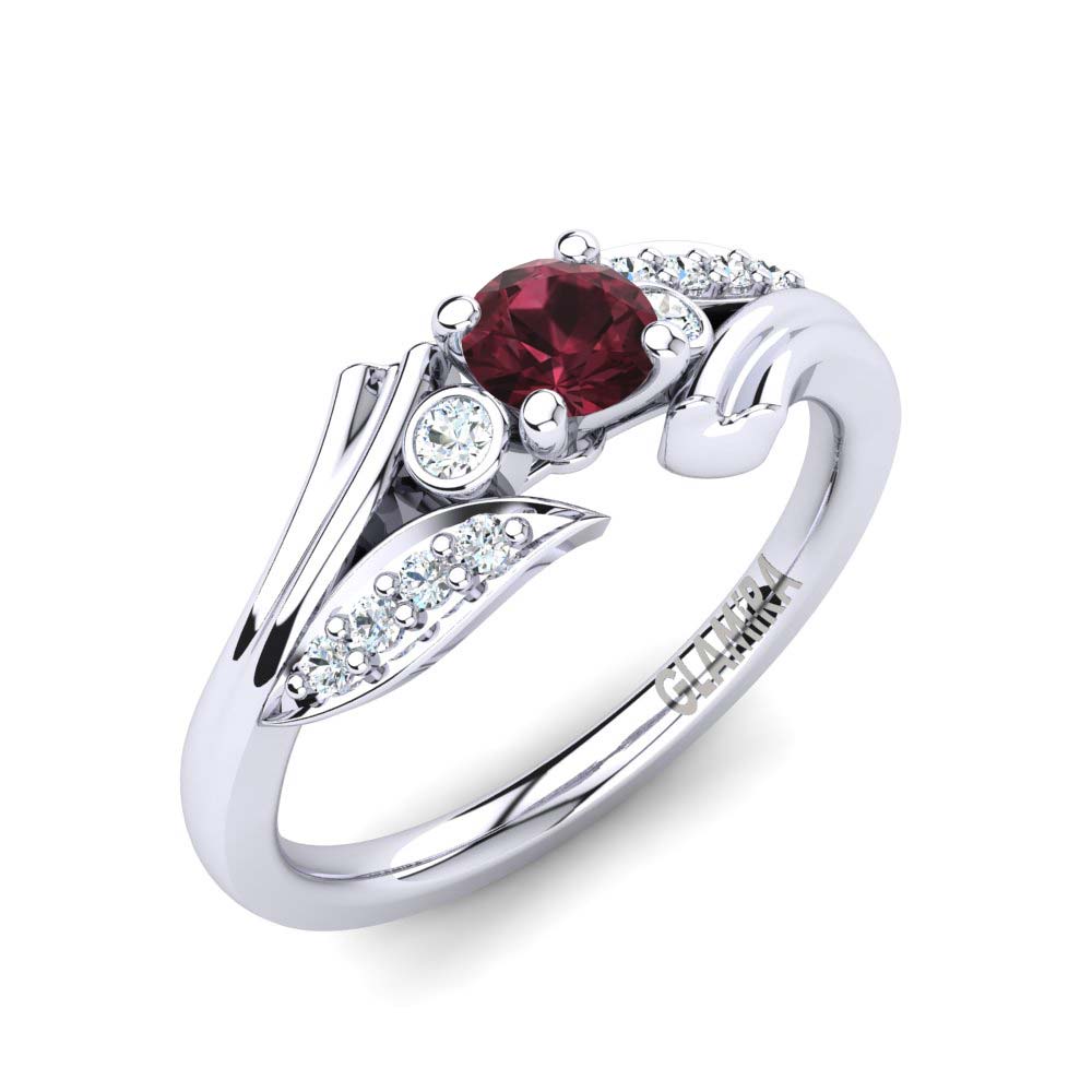 Garnet Engagement Ring Agnella 0.25 crt