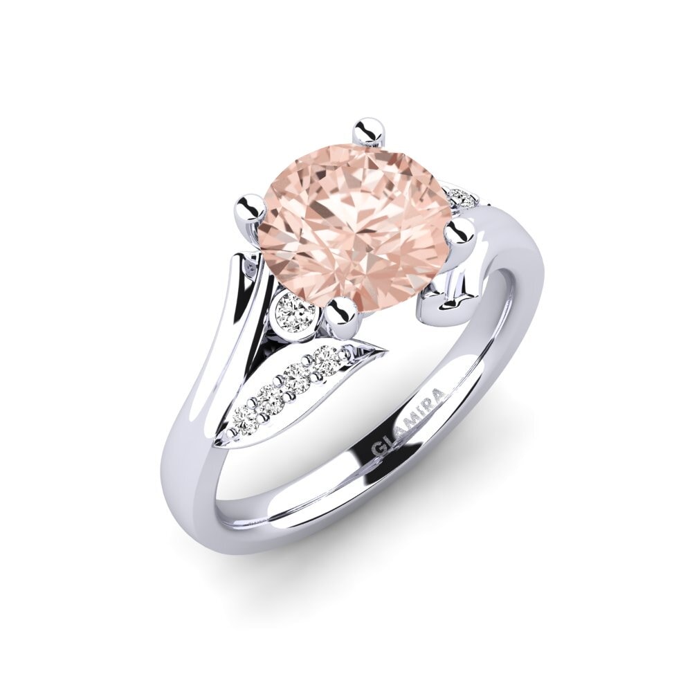 Đá Morganite Nhẫn đính hôn Agnella 2.0 crt