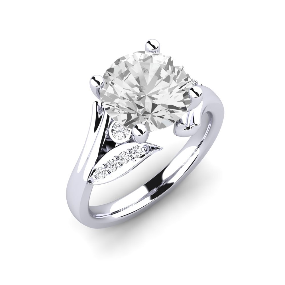 White sapphire Engagement Ring Agnella 3.0 crt